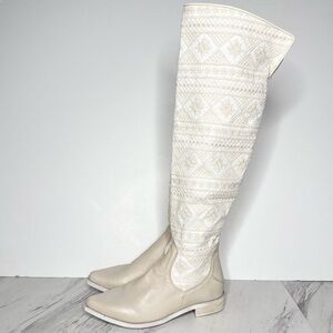 Free People Bren Crochet Slouch Tall Boot 36 1/2